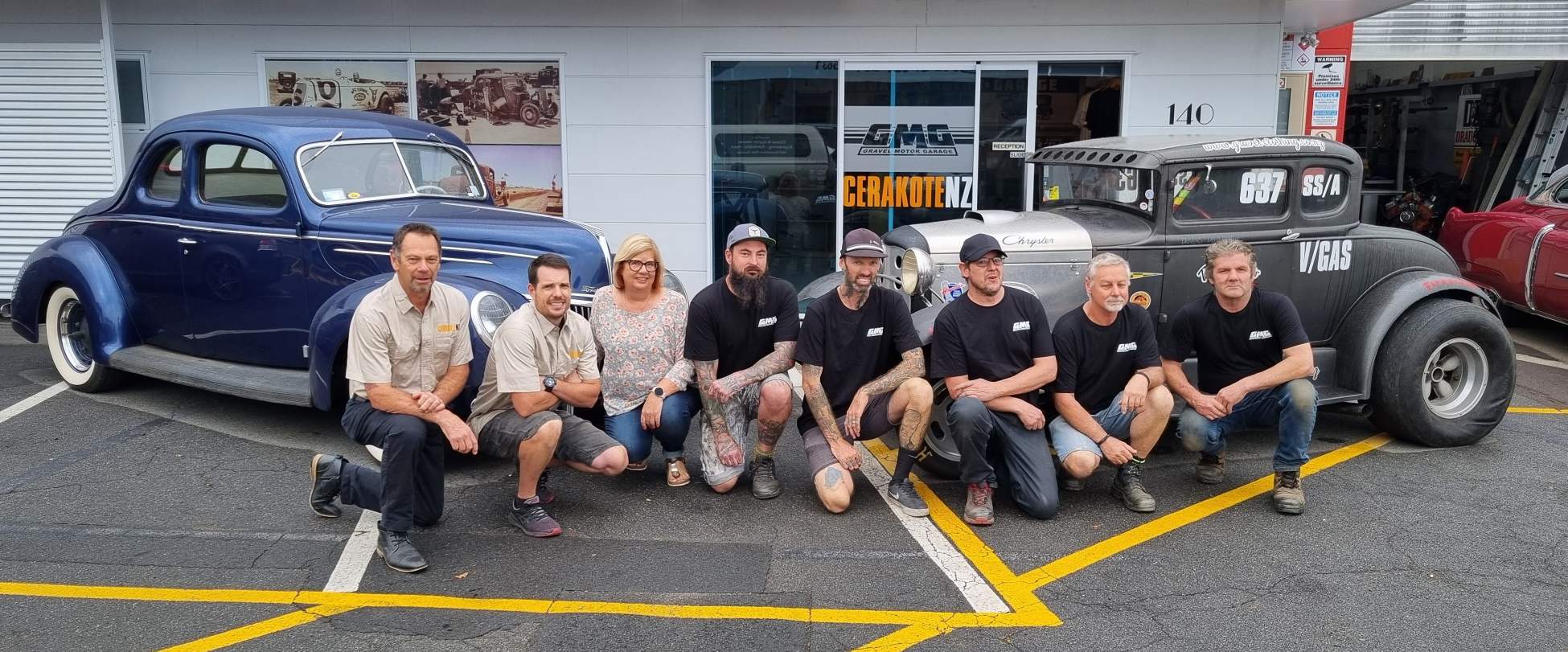 The team at Gravel Motor Garage & Cerakote NZ